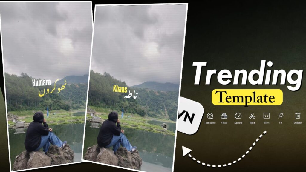 Hamara Thokro Se Kuch Purana Nata Hai Song Reels VN Template | Trending Taare Song Reels Template